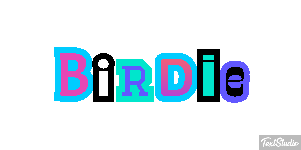 Birdie Efecto de texto