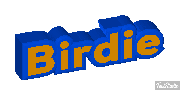 Birdie Efecto de texto
