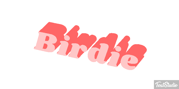 Birdie Efecto de texto