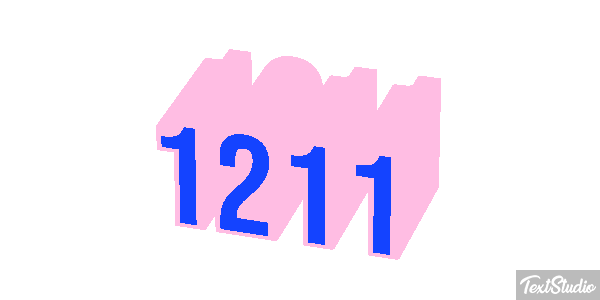 1211 Text effect
