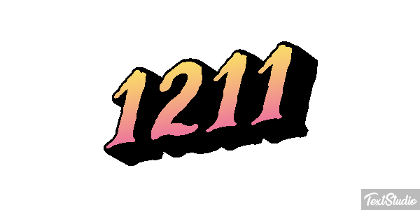 1211 Text effect