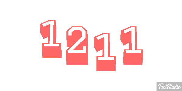 1211 Text effect