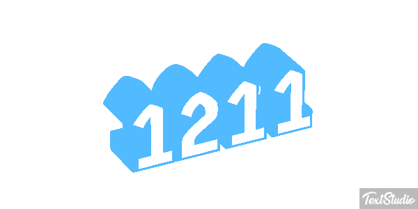 1211 Text effect