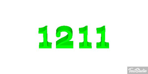 1211 Text effect