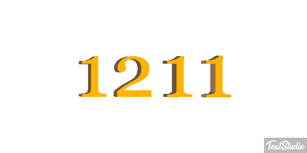 1211 Text effect