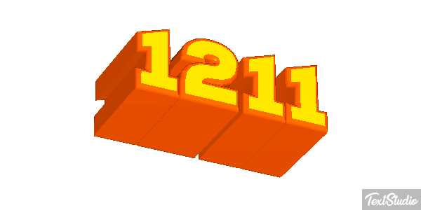 1211 Text effect