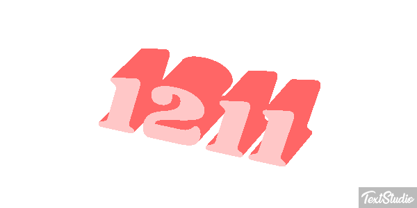 1211 Text effect