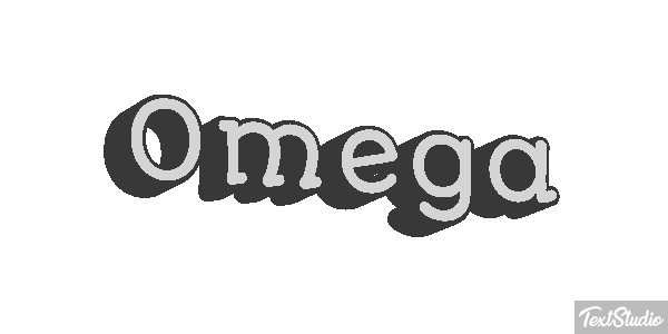 Omega Efecto de texto