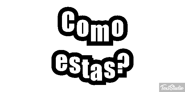 ¿Cómo estás? Текстовый эффект