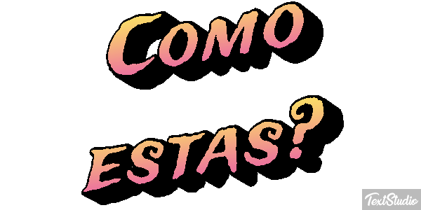 ¿Cómo estás? Текстовый эффект