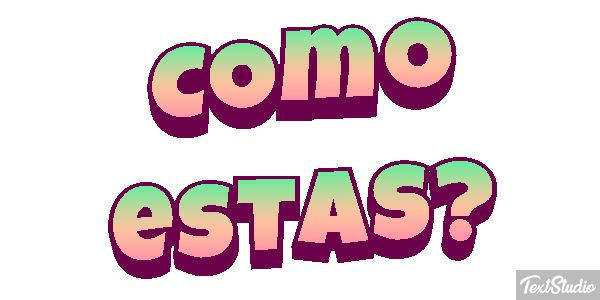 ¿Cómo estás? Текстовый эффект