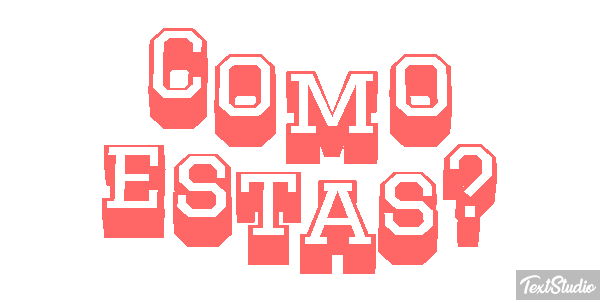 ¿Cómo estás? Текстовый эффект