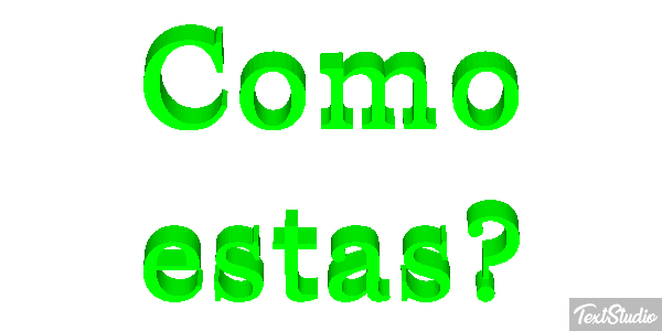 ¿Cómo estás? Текстовый эффект