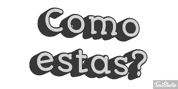 ¿Cómo estás? Текстовый эффект