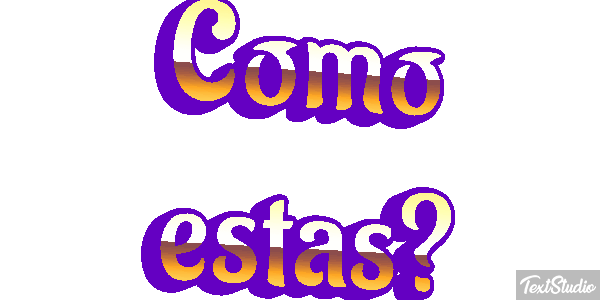 ¿Cómo estás? Текстовый эффект