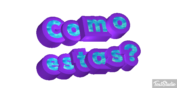 ¿Cómo estás? Текстовый эффект