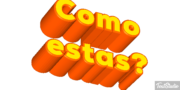 ¿Cómo estás? Текстовый эффект