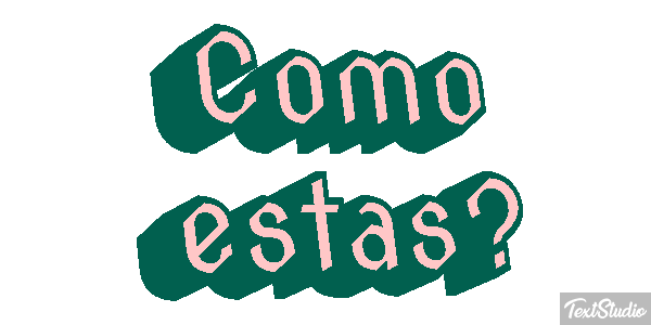 ¿Cómo estás? Текстовый эффект