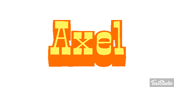 Axel Text effect