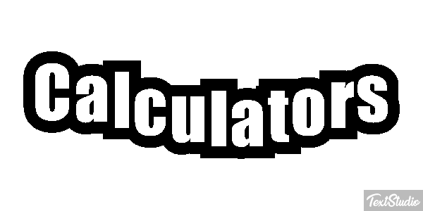 Calculators Text effect