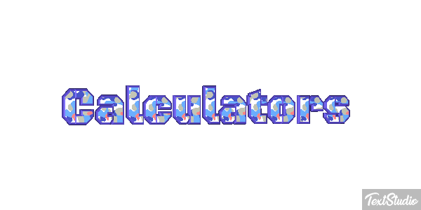 Calculators Text effect