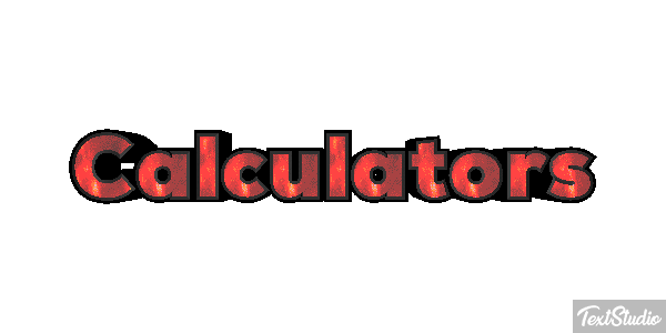 Calculators Text effect