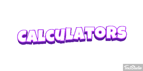 Calculators Text effect