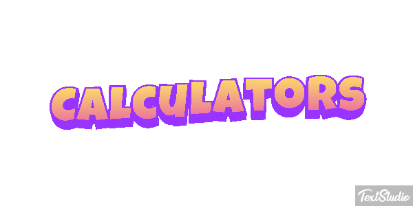 Calculators Text effect