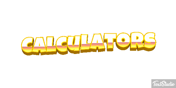 Calculators Text effect