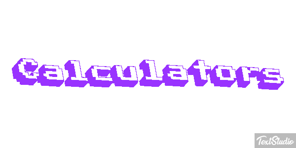 Calculators Text effect