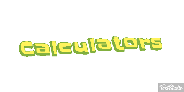 Calculators Text effect
