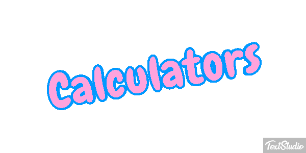 Calculators Text effect