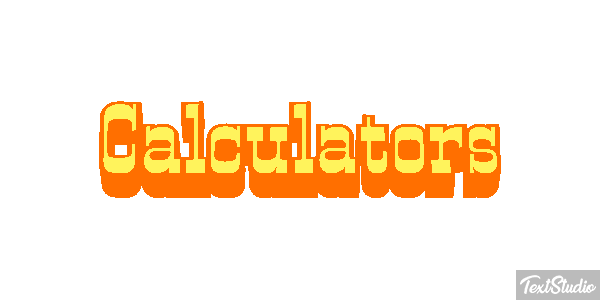 Calculators Text effect