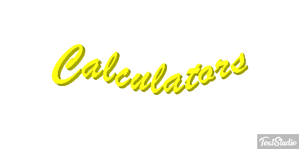 Calculators Text effect