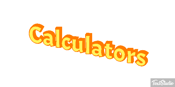 Calculators Text effect