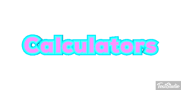 Calculators Text effect