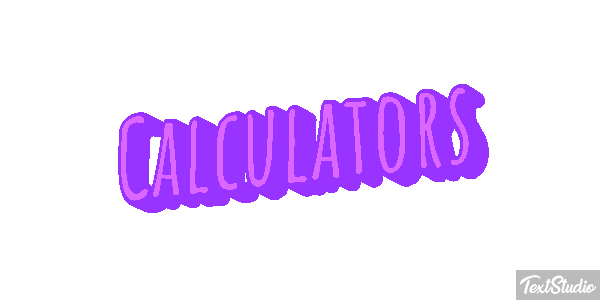 Calculators Text effect