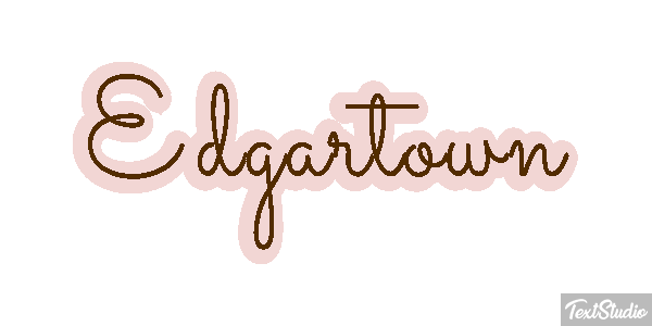 Edgartown テキスト効果