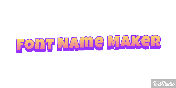 Font Name Maker Text effect