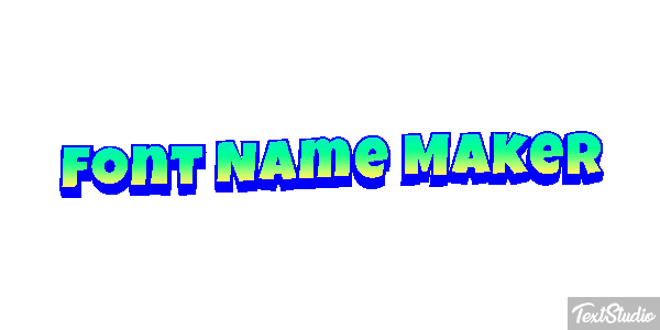 Font Name Maker Text effect