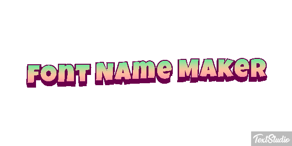 Font Name Maker Text effect