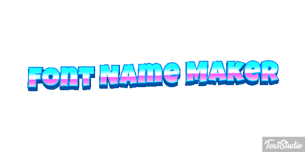 Font Name Maker Text effect
