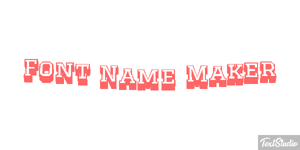 Font Name Maker Text effect