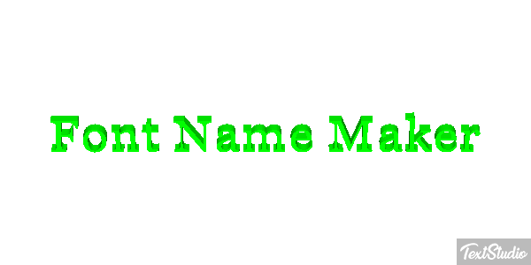 Font Name Maker Text effect