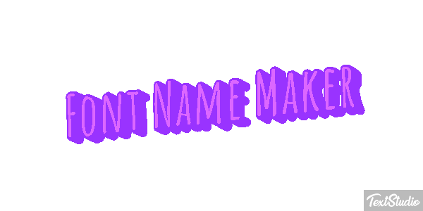Font Name Maker Text effect