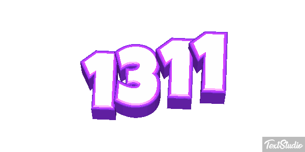 1311 Text effect