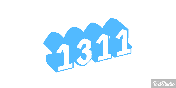 1311 Text effect