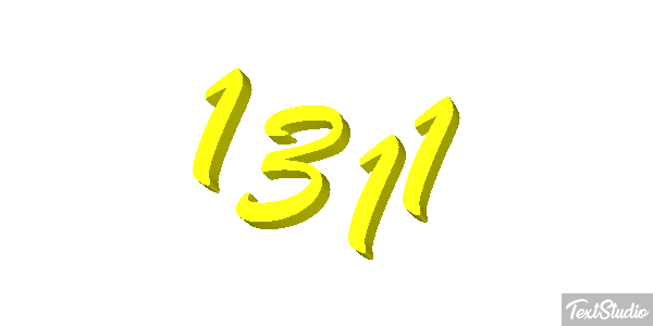 1311 Text effect