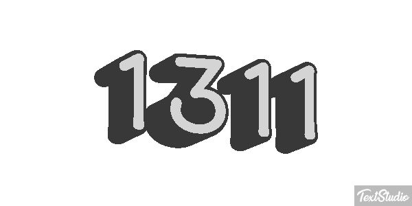 1311 Text effect