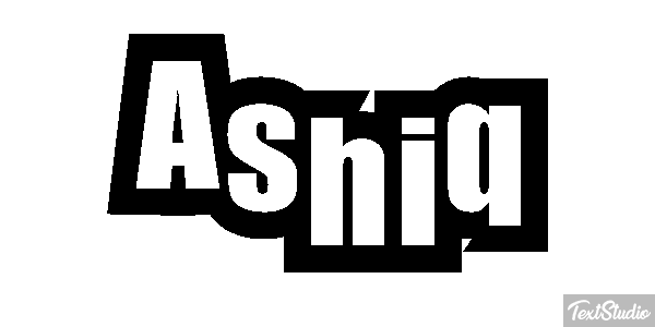Ashiq Effetto testo